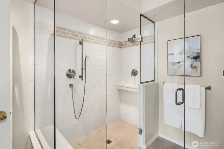 Roll-in shower!