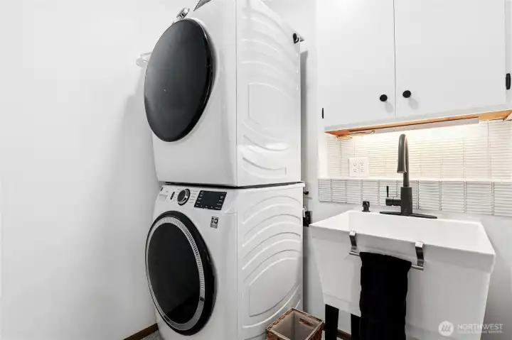 Newly added utility room