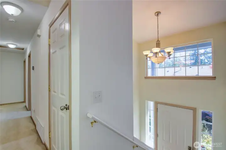 Entryway and hallway