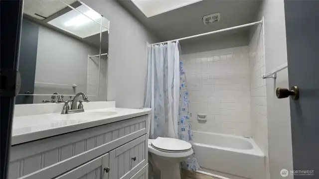 upper level bathroom