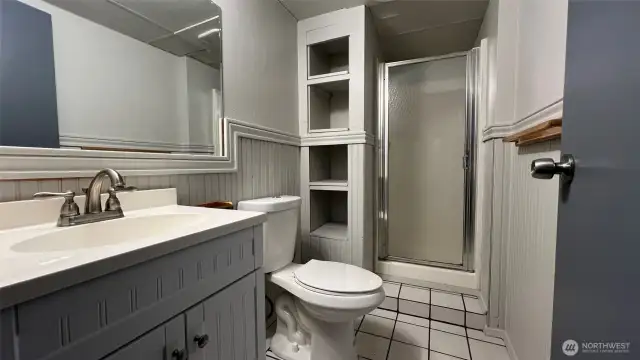 Lower level bathroom