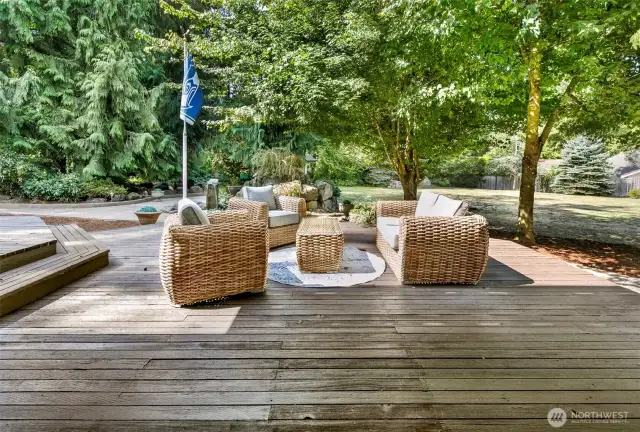 Deck off family room