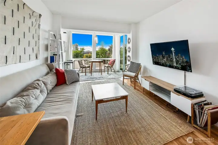 Living Space with tons of natural lighting.