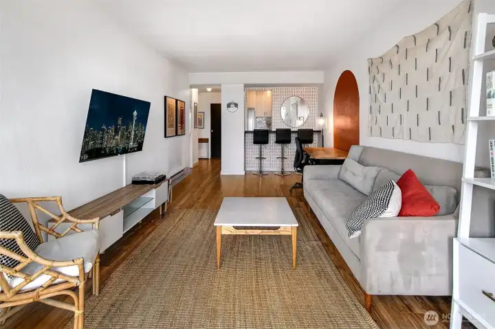Living Space with tons of natural lighting.