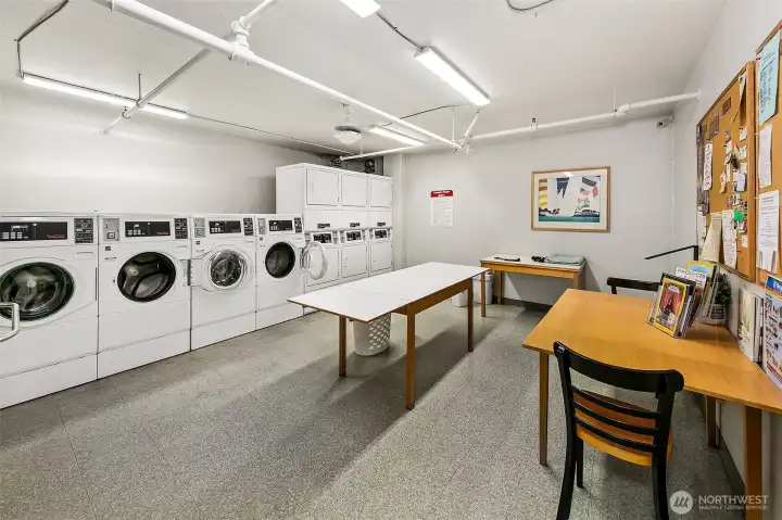 Laundry room with new WDs