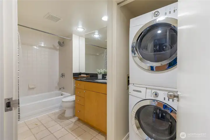 In-unit washer and dryer