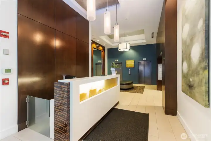 Cocierge, Lobby, and elevator