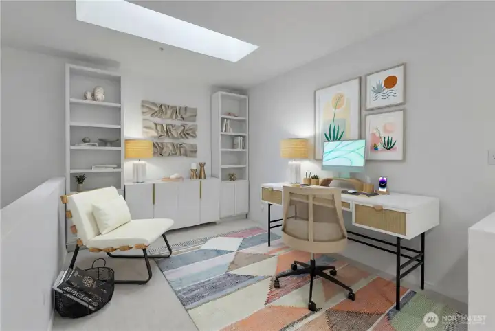 Upper floor loft~ Use your imagination, this room is virutally stage and an office space