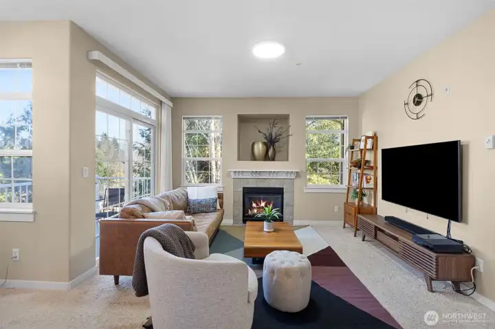 Green space views from all the windows