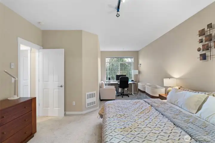 Primary Bedroom w work space