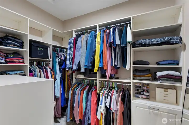 Primary walk in closet