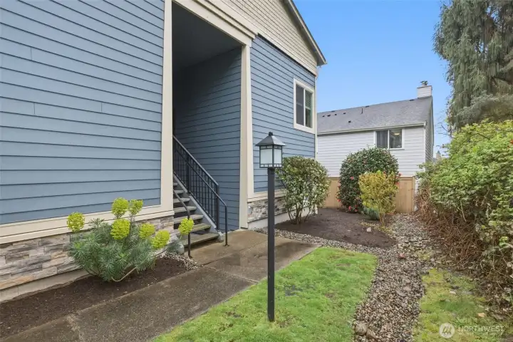 Plenty of blackberries right outside your path, for summer snacking