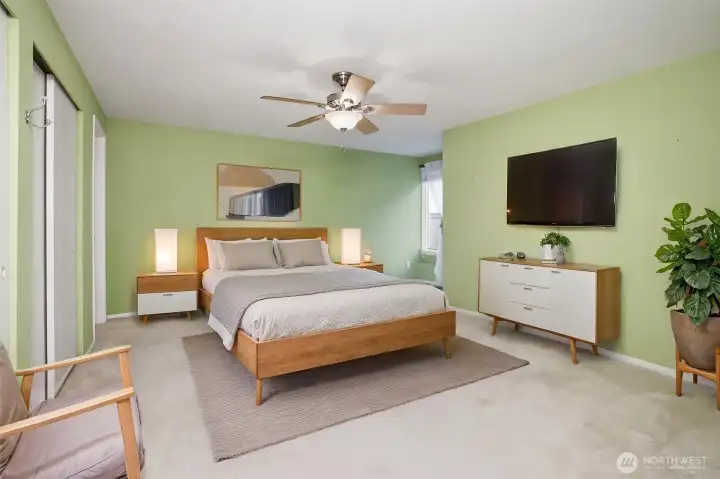 Primary bedroom (virtually staged)