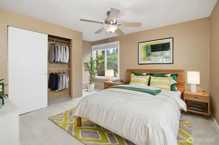 Second bedroom virtually staged