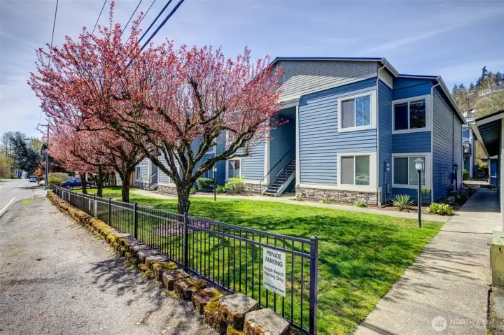 Street view - B108 is all the way in the back left.