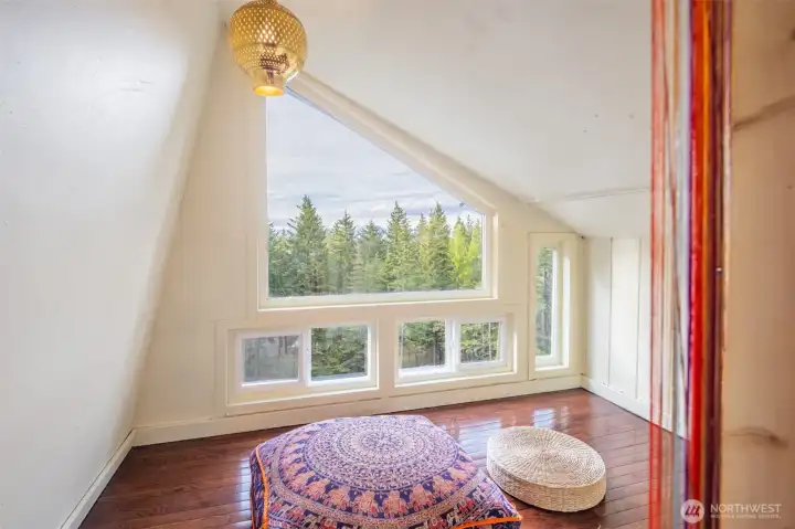 View from loft sitting room