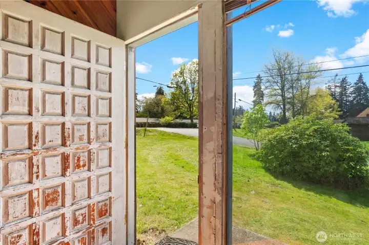 French door entry