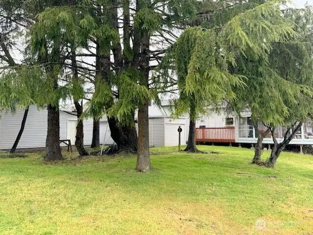 Lots of open space with canal frontage.