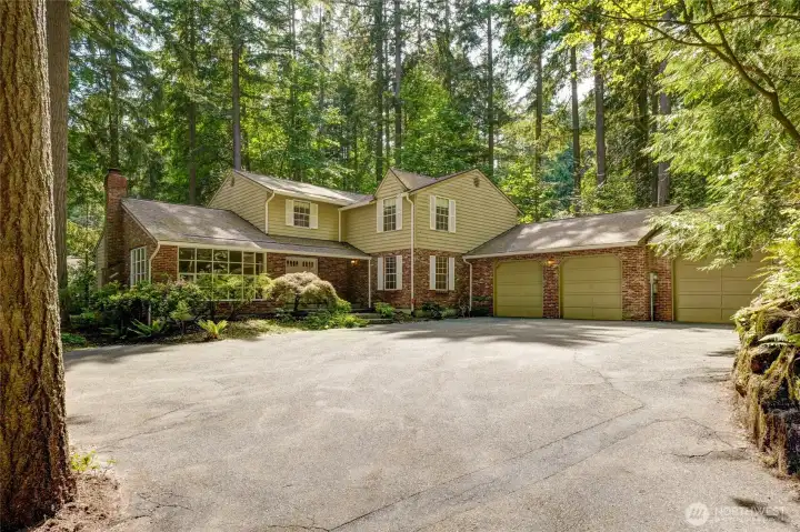 Beautiful street appeal. Large 3 car garage in a serene setting