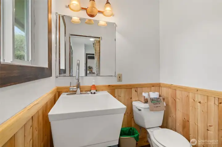 Half bath off utility room
