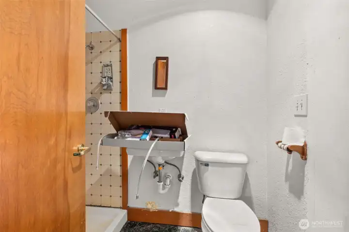 Half bath in barn