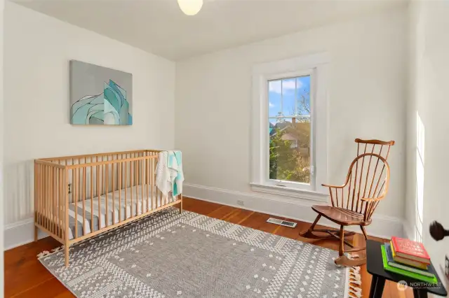 West facing bedroom.