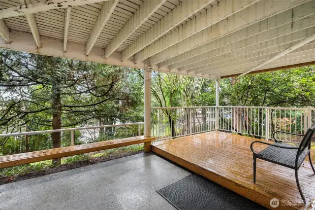 downstairs deck