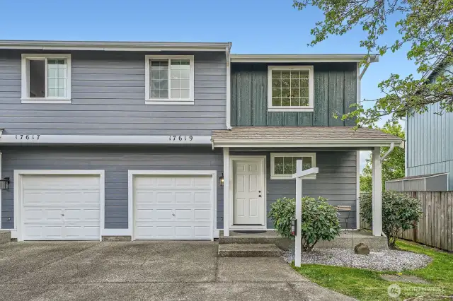 1 OF 5 TOP PHOTOS: Corner townhouse unit at the end of the street brings lots of privacy.