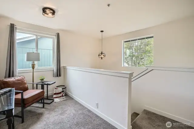 Lots of natural light on this townhouse make it feel open and bigger.