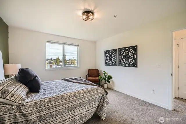 Different angle of the primary bedroom
