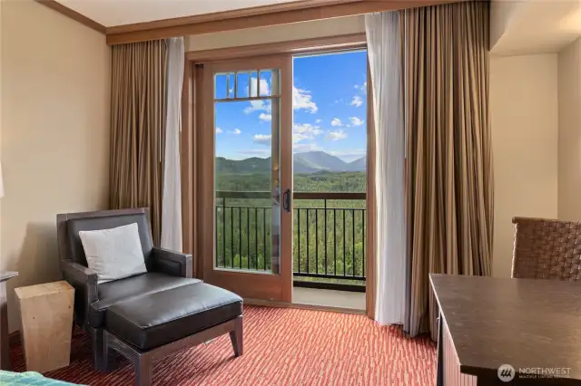 bedroom with Juliette balcony