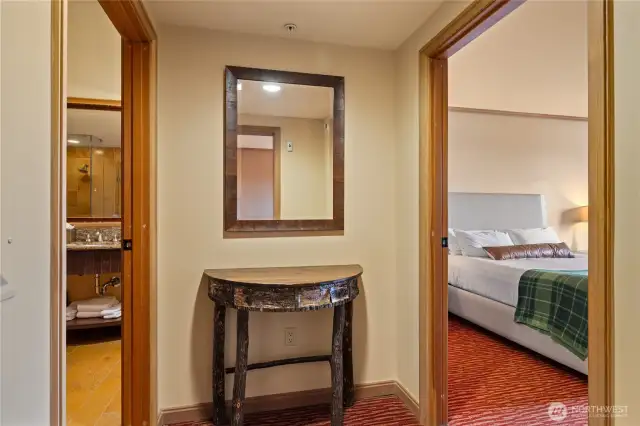 hall to bath and bedroom