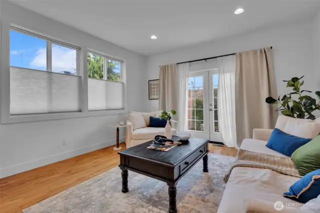 french doors to pation