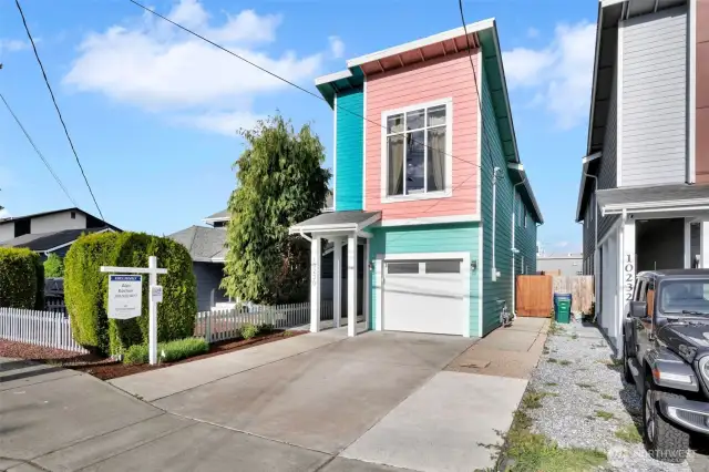 front of home faces west