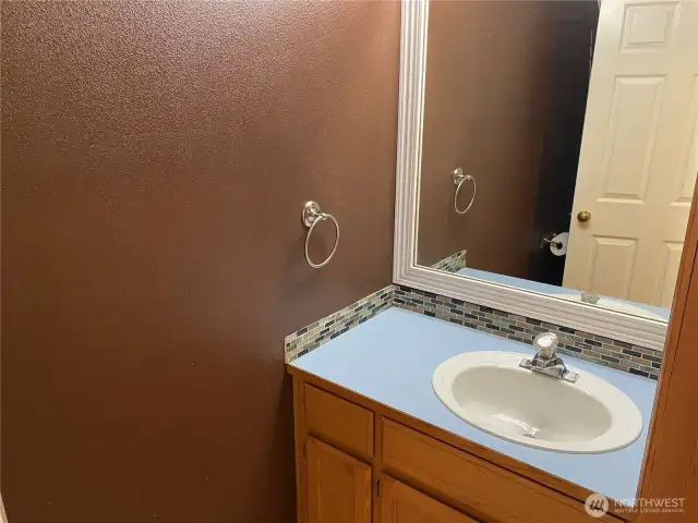 Half bath on main level.