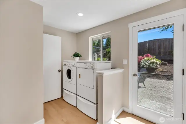 Laundry area right on the main floor!  Washer and Dryer convey to Buyer.