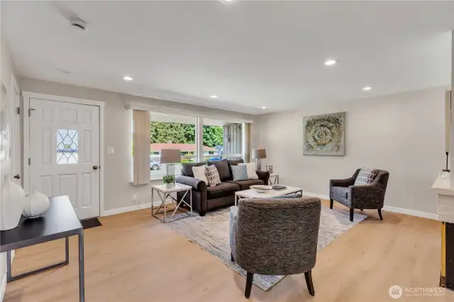 LVP flooring throughout the entire home for easy care and a neutral palette for decorating.  Recessed lighting, good wall space for hanging art.