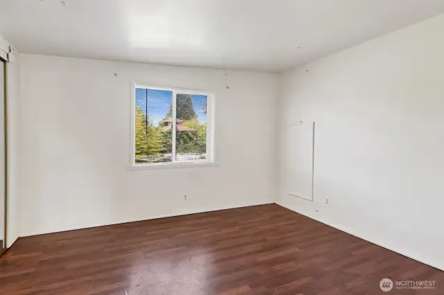 3rd Bedroom with laminate wood flooring.