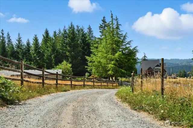 Main driveway to home