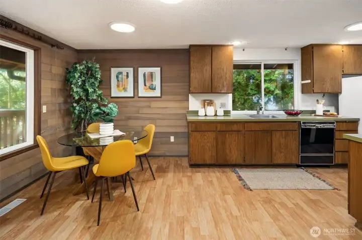 Generous room sizes throughout