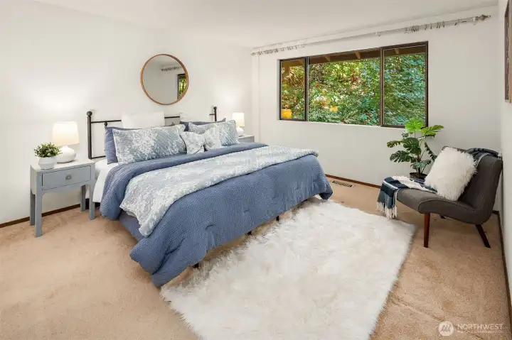 Generous size primary suite