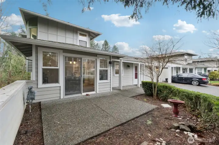 Room for patio furniture and pots for gardening