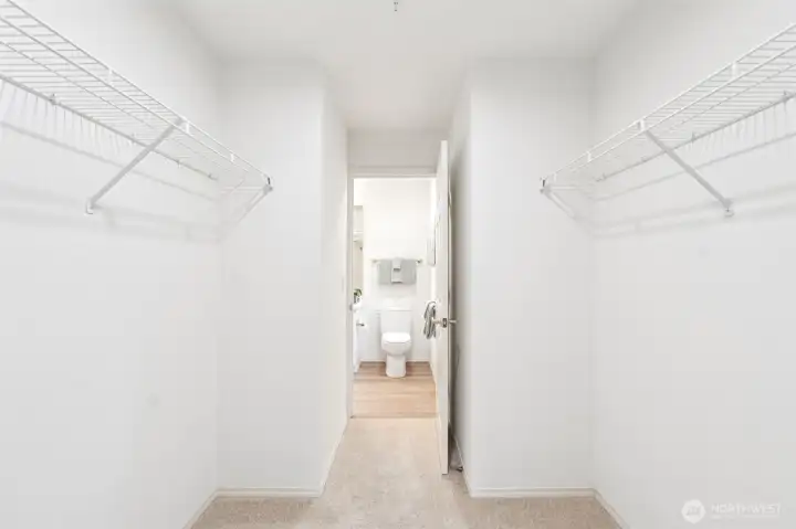 Primary closet
