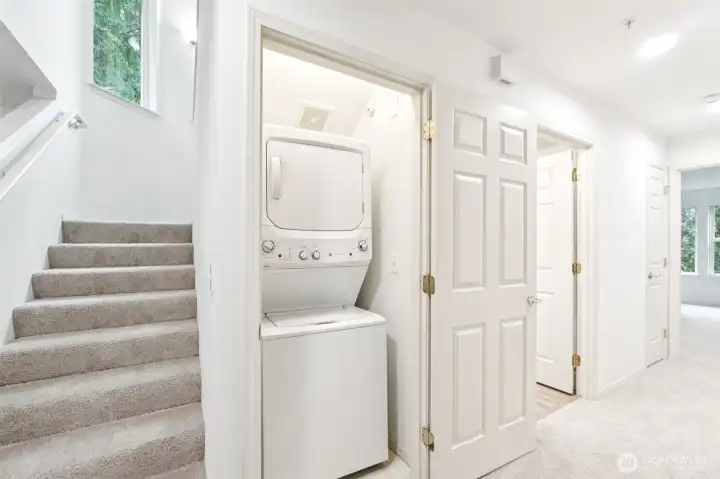 Laundry on main floor. Stairs to upper level.