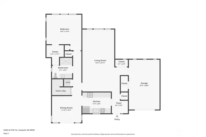 Main floor plan. Buyer to verify.