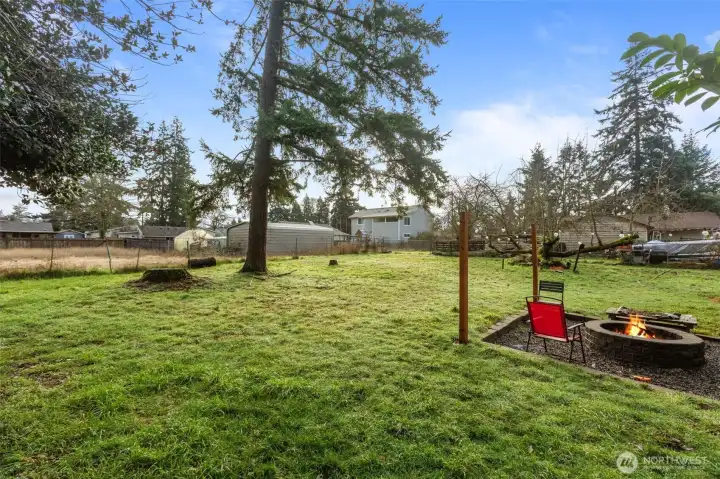 Large 11,500 SF yard