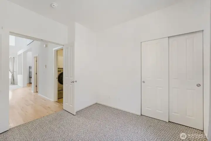 Office or extra bedroom downstairs with double doors Office or extra bedroom downstairs with double doors