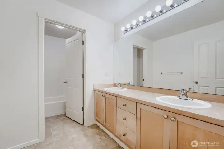 Upstairs full bath Upstairs full bath