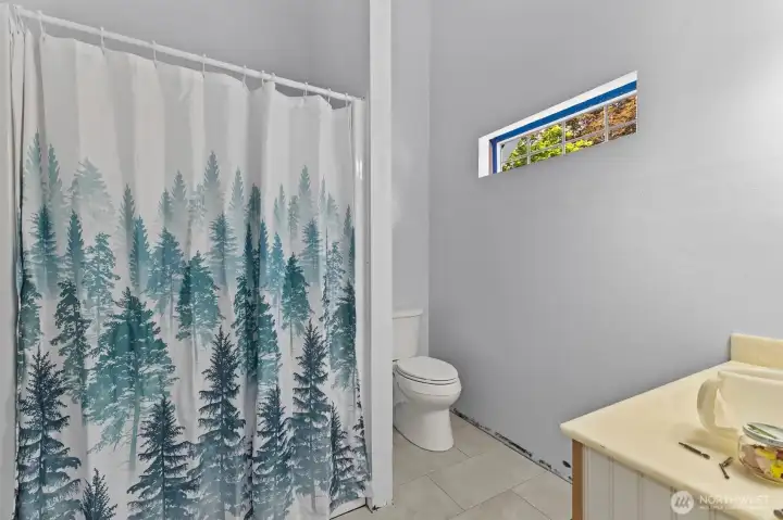 3/4 bath in garage conversion (non-conforming)