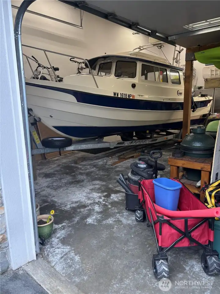 boat in detached garage